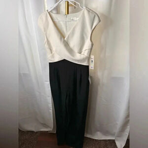 Eliza J jumpsuit size 4 From Nordstrom’s. Black-and-white and color. Pants top.